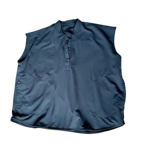 Figs Woman's Sz XXL Rafaela Sleeveless Scrub Top in Dark Harbor Blue - Picture 9 of 9